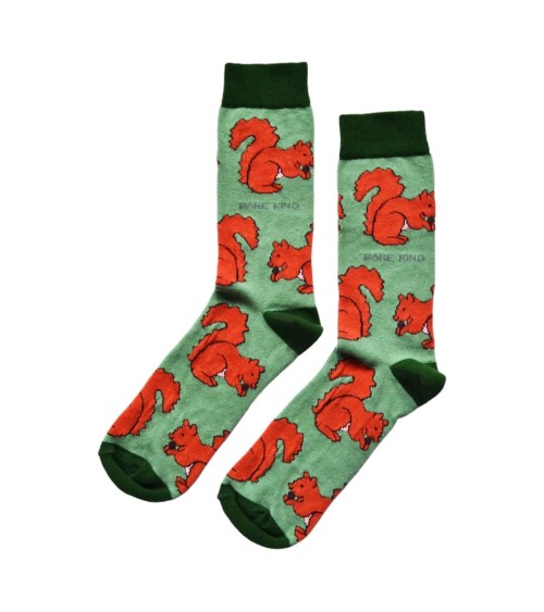 Save the Red Squirrels - Bambou Socks Bare Kind funny crazy cute cool best pop socks for women men