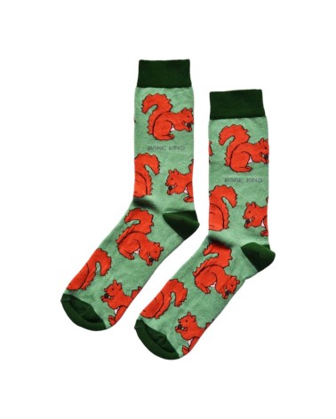 Save the Red Squirrels - Bambou Socks Bare Kind funny crazy cute cool best pop socks for women men