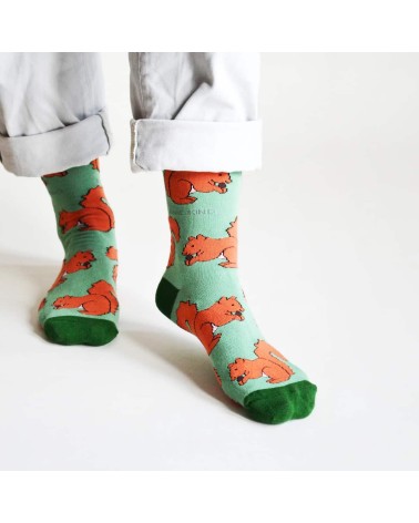 Rettet die Eichhörnchen - Bambus Socken Bare Kind socke kuschelsocken für damen lustig herren farbige coole socken