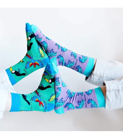 Save the Frogs - Bambou Socks Bare Kind funny crazy cute cool best pop socks for women men