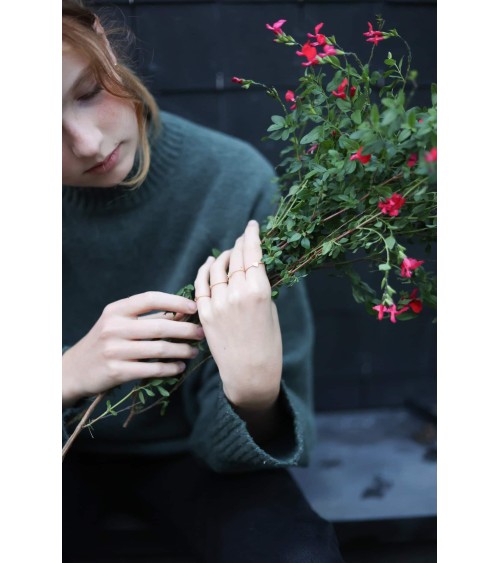 Moon ring - Adjustable ring, fine gold plating Adorabili Paris cute fashion design designer for women