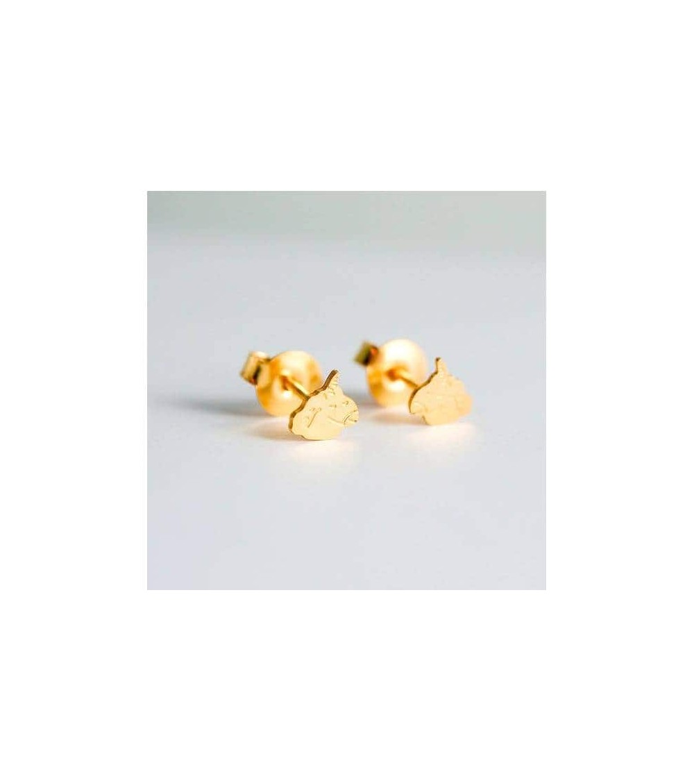 Unicorns - Gold plated earrings Adorabili Paris cute fashion design designer for women