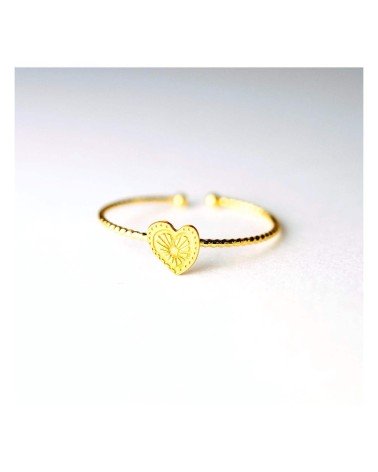 Anello Cuore Messico - Anello regolabile placcato oro Adorabili Paris eleganti particolari da donna bambina
