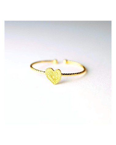 Herzring Mexico - Goldene Ringe, Verstellbare Fingerring Adorabili Paris damen frau kinder spezielle kaufen