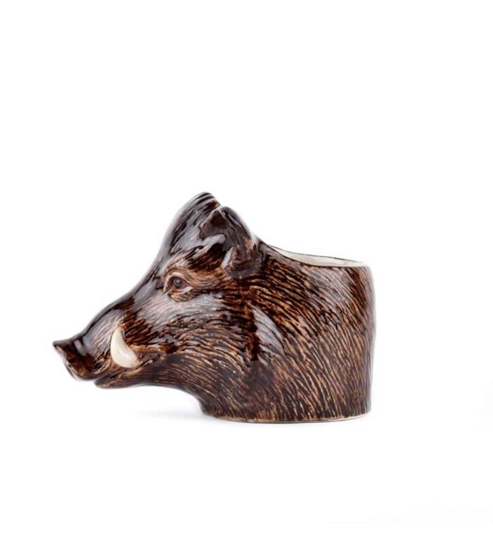 Wild Boar - Eggcup Quail Ceramics cute egg cup holder