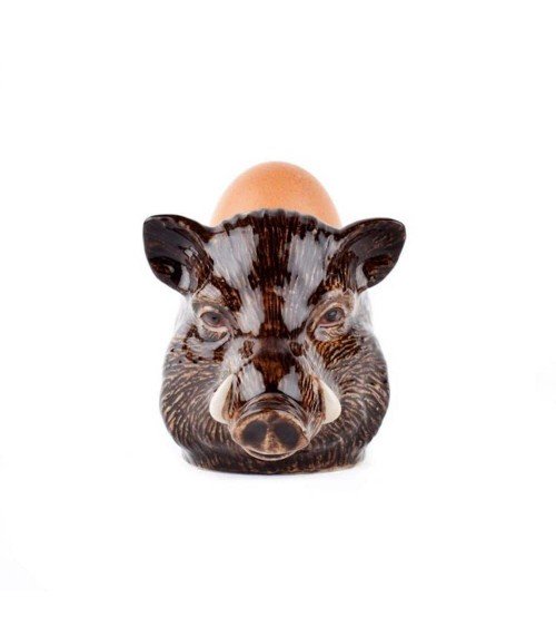 Wild Boar - Eggcup Quail Ceramics cute egg cup holder