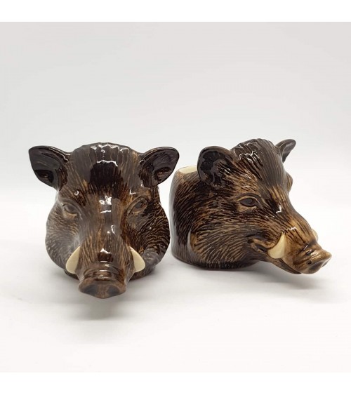 Wild Boar - Eggcup Quail Ceramics cute egg cup holder