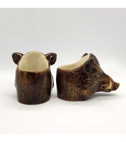 Wild Boar - Eggcup Quail Ceramics cute egg cup holder