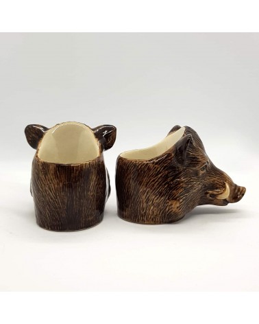 Sanglier - Coquetier en céramique Quail Ceramics oeuf original design