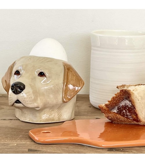 Golden Labrador - Eggcup Quail Ceramics cute egg cup holder