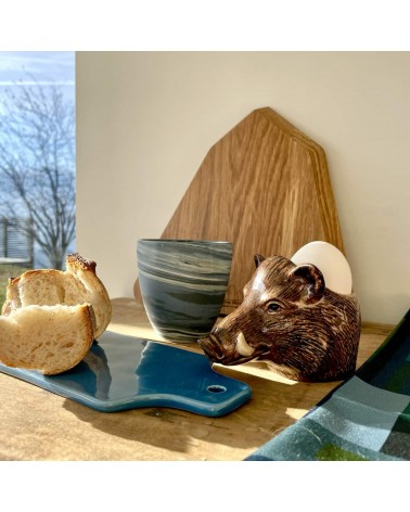 Wildschwein - Eierbecher aus Keramik Quail Ceramics lustige design kaufen