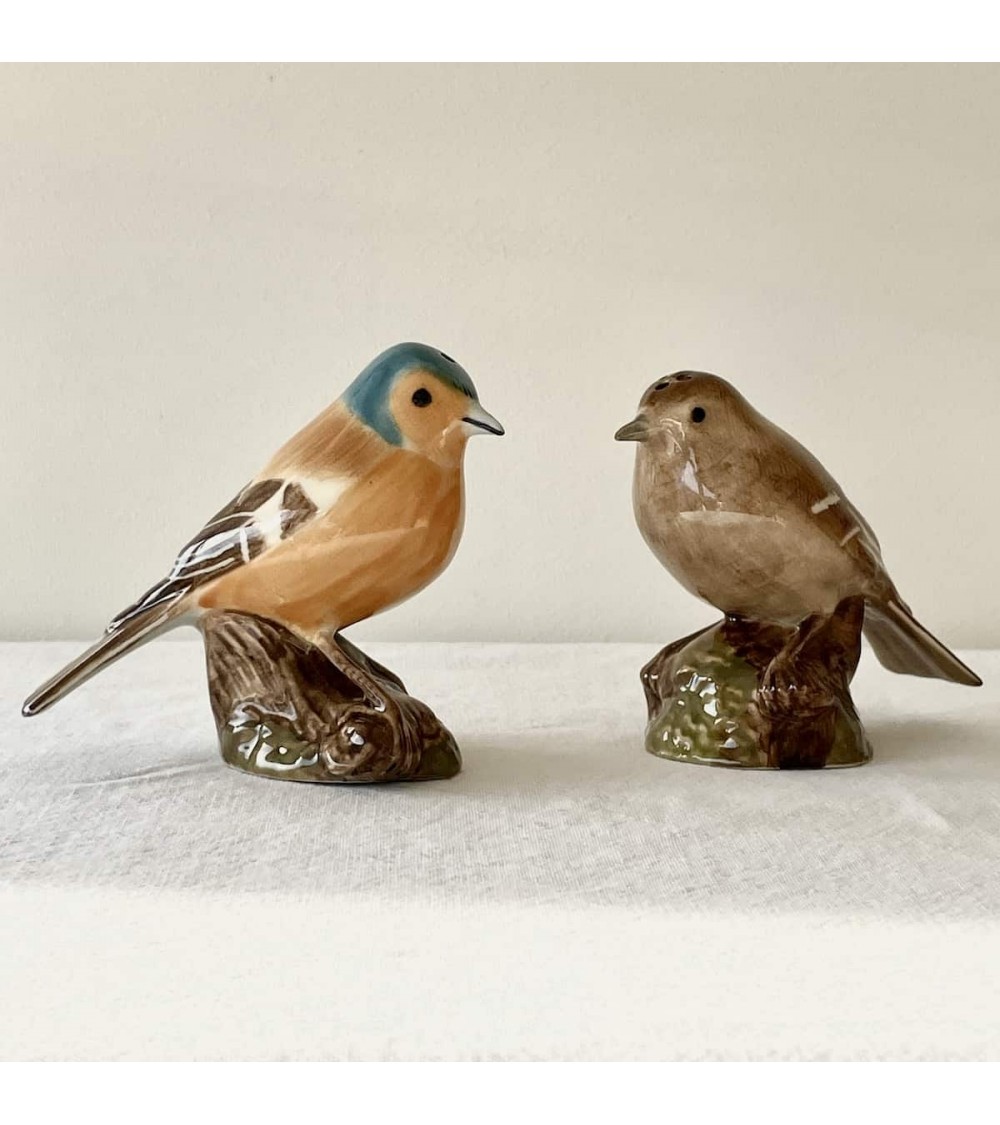 Chaffinch - Salt and pepper shaker Quail Ceramics pots set shaker cute unique cool