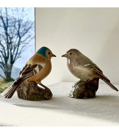 Buchfink - Salz und Pfeffer streuer Quail Ceramics  pfeffer steuer salzpfeffersteuer set lustige kaufen