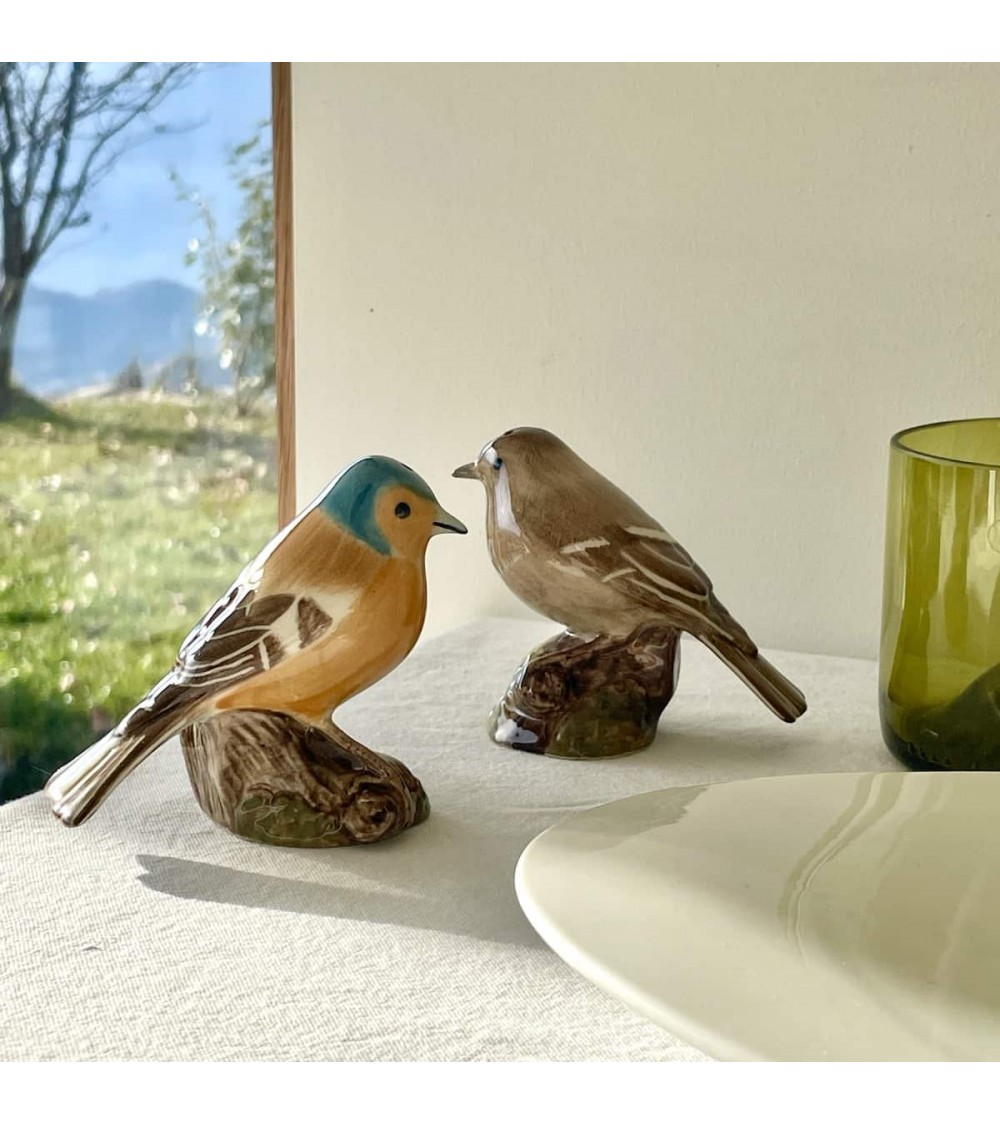 Chaffinch - Salt and pepper shaker Quail Ceramics pots set shaker cute unique cool
