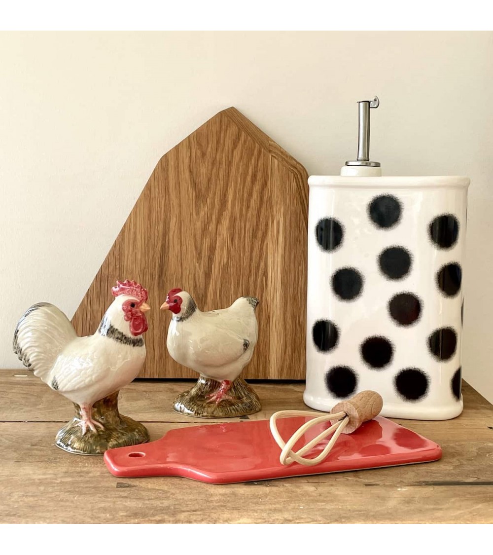 Poule et Coq du Sussex - Salière et Poivrier Quail Ceramics design sel saliere poivrier salier poivrière