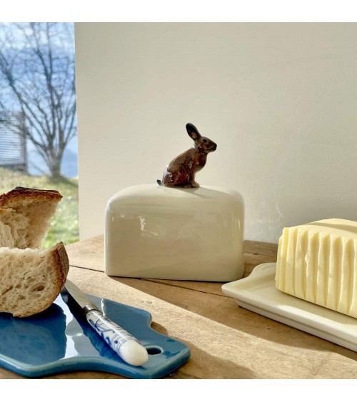 Hase - Butterdose, Butterglocke Quail Ceramics butterdosen kaufen