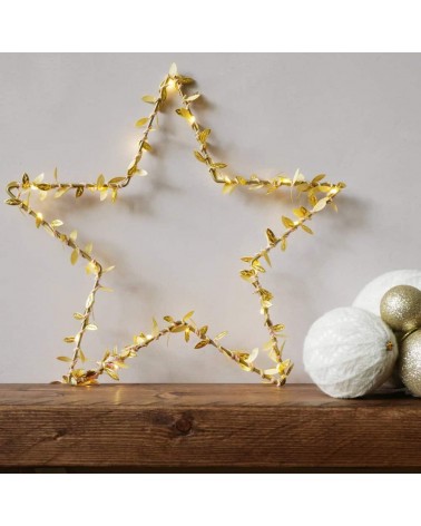 Star with Golden leaves - Fairy light Melanie Porter lighted illuminated decoration indoor bedroom