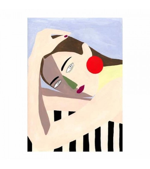 Liegende Frau - Poster Depeapa online bestellen shop store kunstdrucke kaufen wandposter artposter kunstposter cool unique