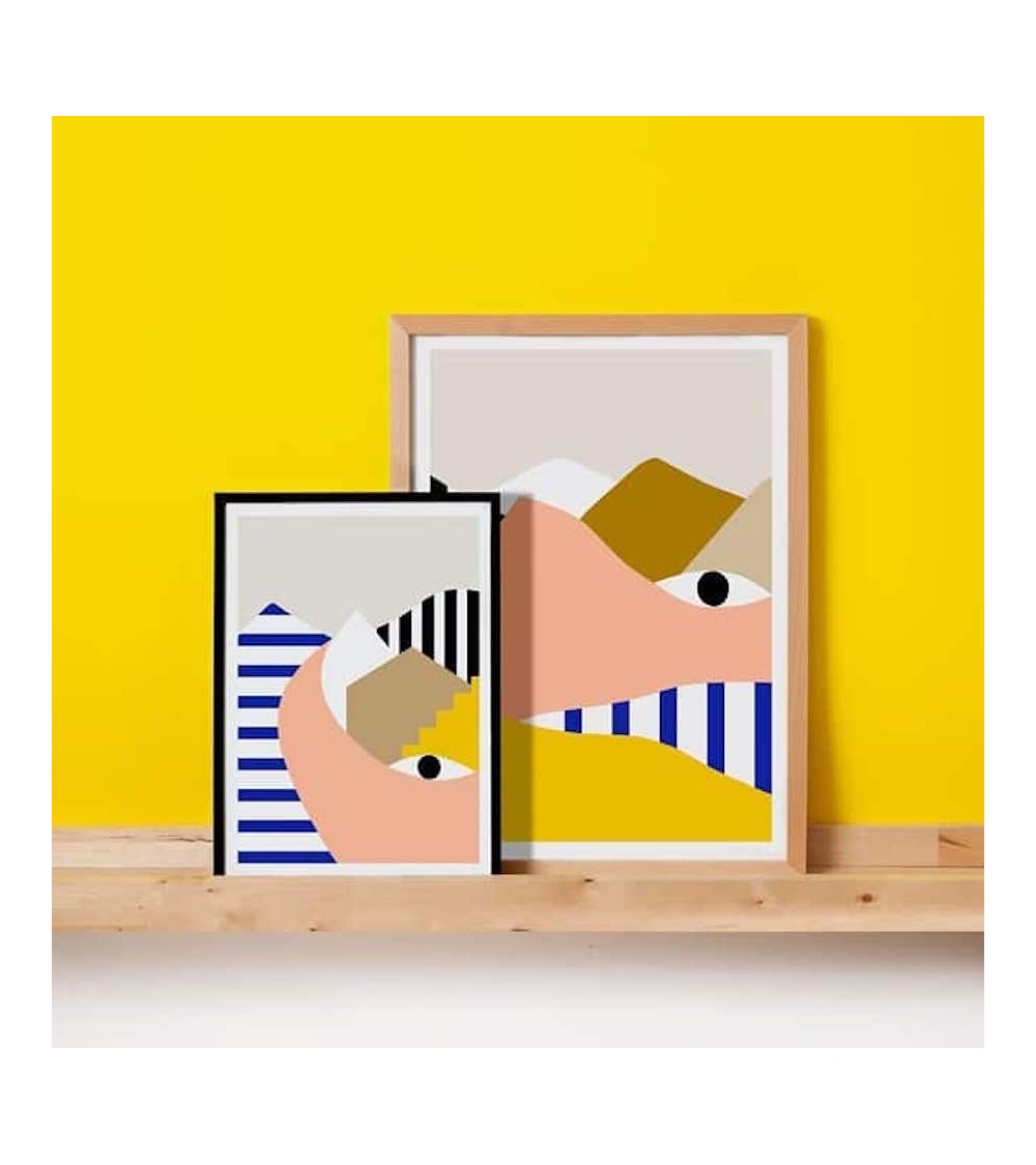 Auge und Stadt - Poster Depeapa online bestellen shop store kunstdrucke kaufen wandposter artposter kunstposter cool unique