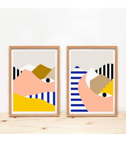 Auge & Berg - Poster Depeapa online bestellen shop store kunstdrucke kaufen wandposter artposter kunstposter cool unique