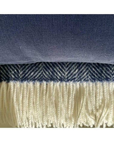 Maison d'être - Marineblau Kissenbezug Serax zierkissen sofa deko kissen kaufen dekokissen sofakissen