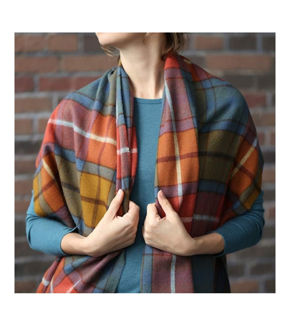 Tartan ANTIQUE BUCHANAN XL - Breiter Schal, Merino Wollschal Bronte by Moon Damen Winter Winterschal Herrenschal woll schal m...