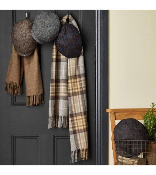 McKellar - Tartan Merino wool scarf Bronte by Moon scarves for women mens scarf Kitatori Switzerland