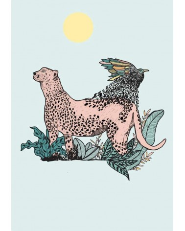 Panther - Poster, Kunstdrucke, Wanddeko Olala by Pupa online bestellen shop store kunstdrucke kaufen wandposter artposter kun...