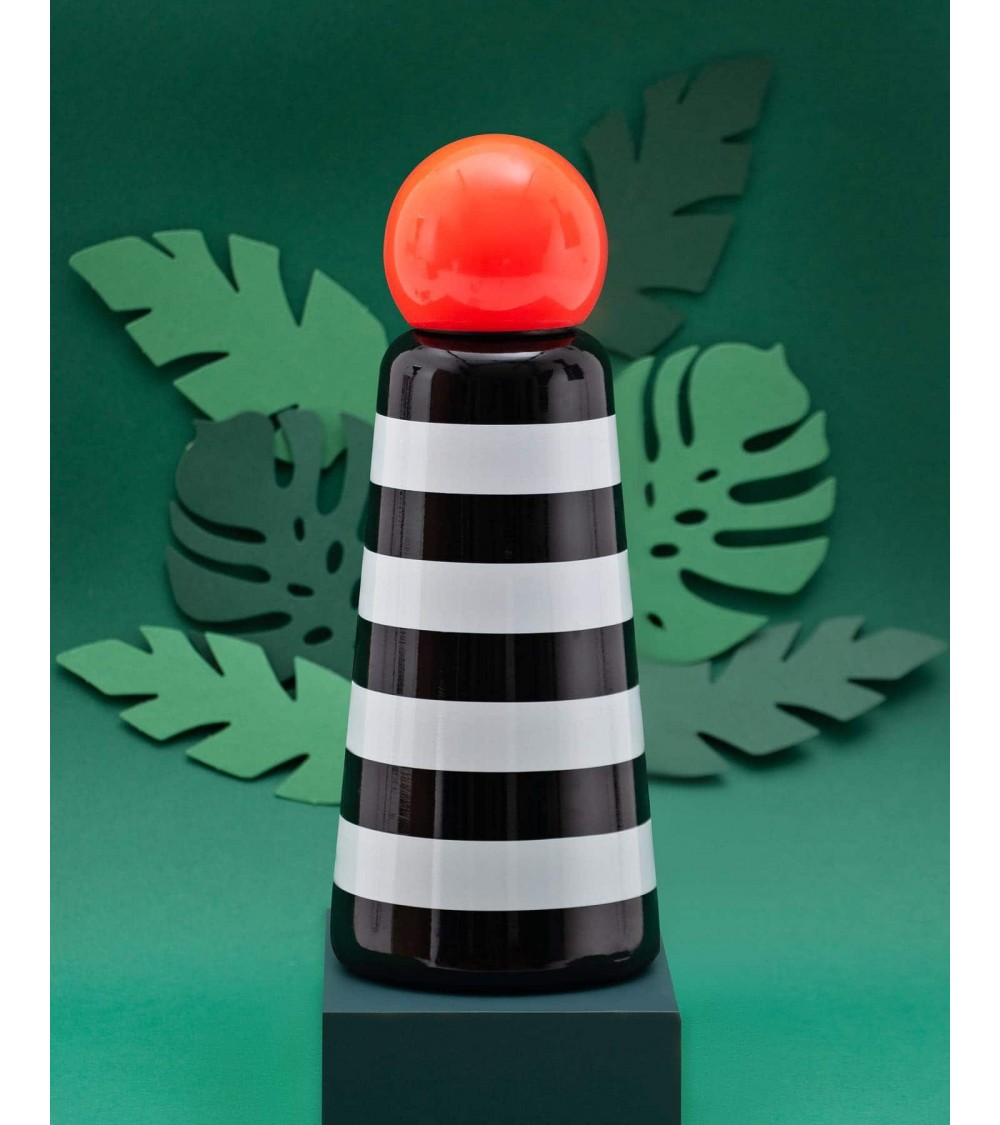 Gourde Isotherme - Skittle Bottle 500ml - Rayures & Corail Lund London gourde sport metal d eau aluminium thé design