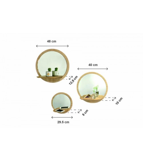 Sunrise - Round Wall Mirror Reine Mère decorative mirrors online designer bathroom