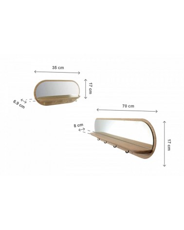 Moonlight - Specchio da parete Reine Mère candelieri design eleganti particolari originali