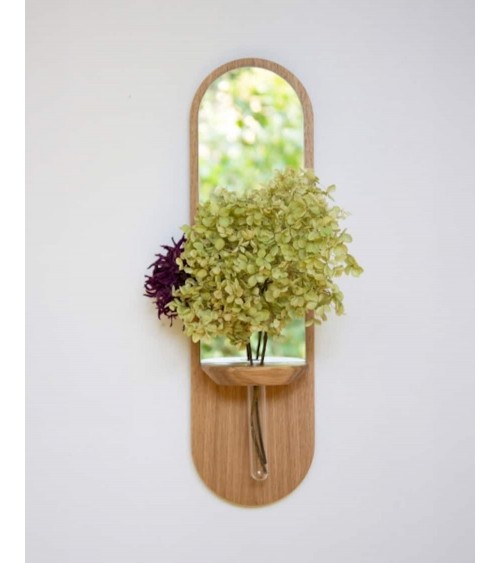 Equinoxe - Wall mirror with soliflore Reine Mère decorative mirrors online designer bathroom