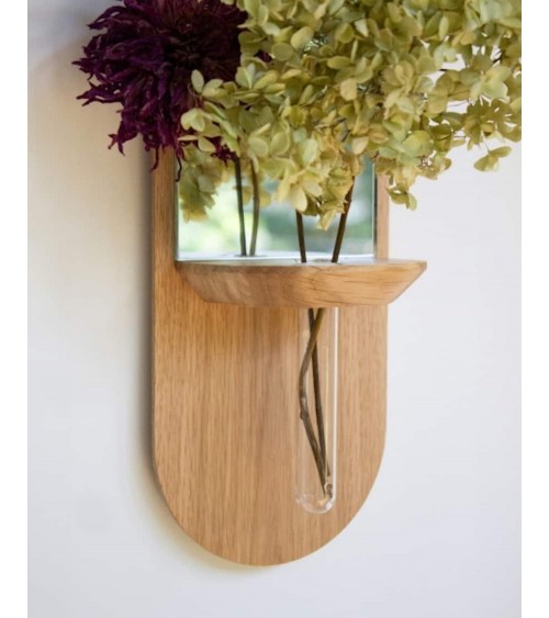 Equinoxe - Wall mirror with soliflore