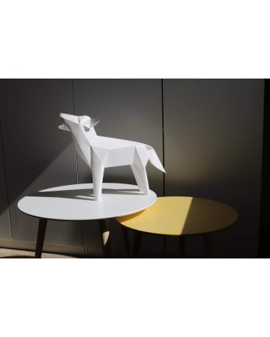 Lampe chien loup - Luminaire animal à poser, lampe de chevet Plizoo a poser de nuit led moderne originale design suisse