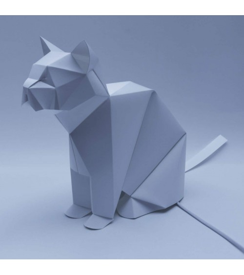 Lampe chat - Luminaire animal à poser, lampe de chevet design Plizoo a poser de nuit led moderne originale design suisse