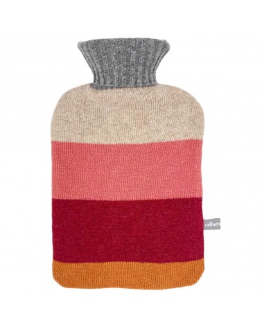 Red Colour Block - Bouillotte à eau déhoussable Catherine Tough longue originale haut de gamme luxe