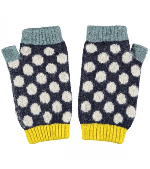 Oatmeal Spot - Wool fingerless gloves for women Catherine Tough original gift idea switzerland