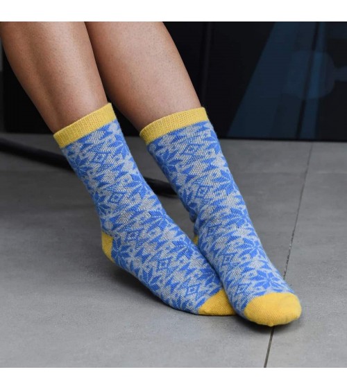 Fair Isle - Wool socks for women Catherine Tough funny crazy cute cool best pop socks for women men