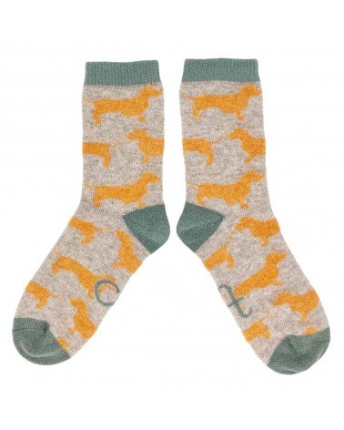 Sausage Dogs - Wool socks for women Catherine Tough funny crazy cute cool best pop socks for women men