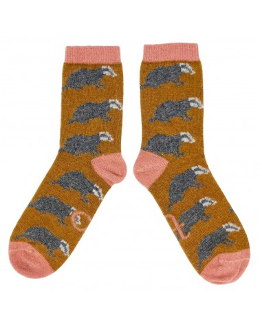 Dachs - Wollsocken für Damen Catherine Tough Socke lustige Damen Herren farbige coole socken mit motiv kaufen