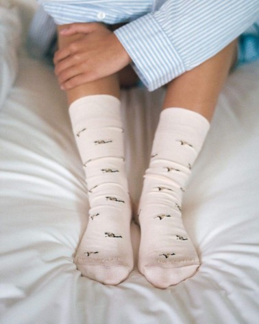 Anatra - Calze in cotone bio The Captain Socks calze da uomo per donna divertenti simpatici particolari