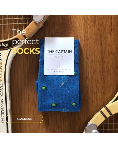 Chaussettes - Tennis The Captain Socks jolies chausset pour homme femme fantaisie drole originales