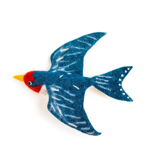 Décoration murale oiseaux - Trio d'hirondelles volantes