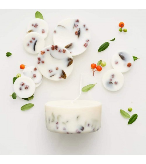 Ashberries & bilberry leaves - Mini Scented Candle handmade good smelling candles shop store
