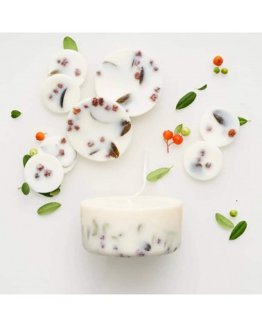 Ashberries & bilberry leaves - Mini Scented Candle handmade good smelling candles shop store