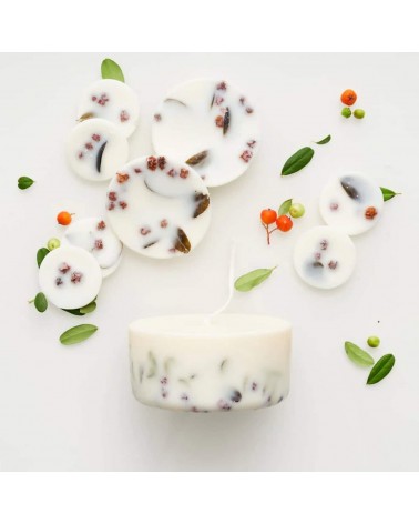 Bacche di frassino e foglie di mirtillo - Mini Candela Profumata migliori candele profumate artigianali particolari