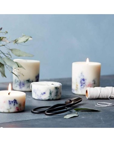 Fleurs sauvages - Petite Bougie Parfumée  artisanale maison originale naturelle suisse