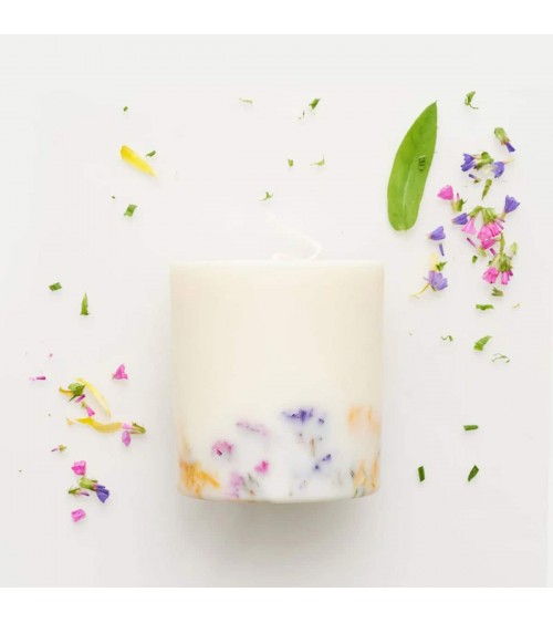 Fleurs sauvages - Bougie Parfumée  artisanale maison originale naturelle suisse