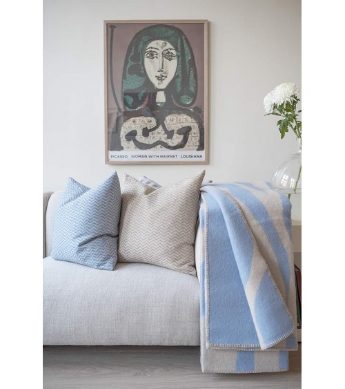 Lilja Denim - Housse de coussin 50x50 Brita Sweden pour canapé decoratif salon chaise deco