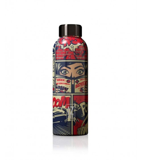 NY Comics - Thermo Trinkflasche Edelstahl 510 ml IZMEE trink thermos flaschen wasserflaschen sport kaufen